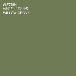 #6F7B54 - Willow Grove Color Image